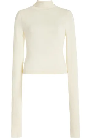 ÉTERNE Cropped Jersey Turtleneck Top - - XS - Moda Operandi