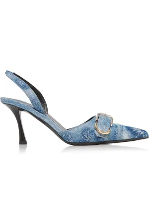 Givenchy Voyou Buckle-Detailed Leather Slingback Pumps - - IT 36 - Moda Operandi