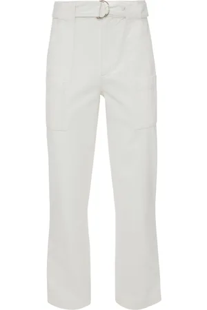 J.W.Anderson Belted Cotton Flare Pants - - S - Moda Operandi
