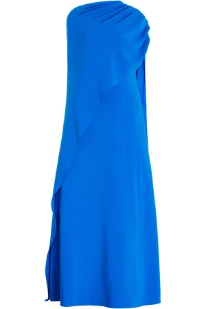 Oscar de la Renta Cape-Detailed Silk-Blend Gown - - XS - Moda Operandi