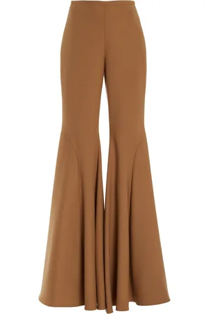 Sergio Hudson Mid-Rise Wool-Blend Flared-Leg Pants - - US 0 - Moda Operandi