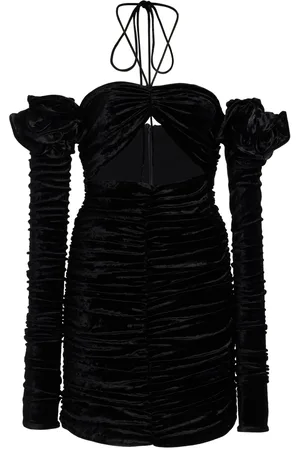 MAGDA BUTRYM Ruched Velour Mini Dress - - FR 34 - Moda Operandi