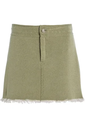 Barrie Denim-Like Cashmere Mini Skirt - - S - Moda Operandi