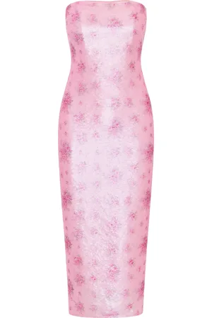 LOVESHACKFANCY Stasia Sequined Midi Dress - - US 2 - Moda Operandi
