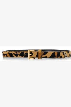 Prada Leopard-Print Pony Hair Belt - - 70 cm - Moda Operandi