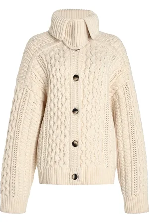Proenza Schouler Darlene Cable-Knit Merino Wool Cardigan - - M - Moda Operandi