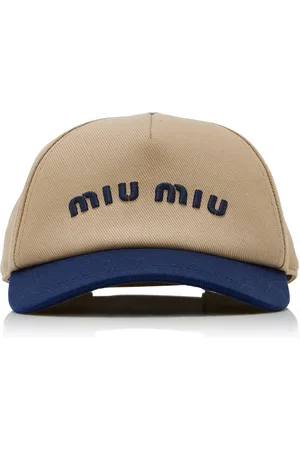 Miu Miu Cotton Baseball Cap - - L - Moda Operandi