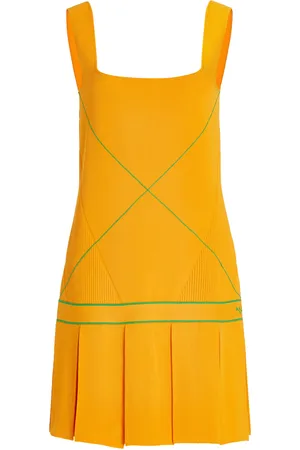 Bottega Veneta Pleated Knit Mini Dress - - L - Moda Operandi