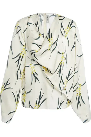 DEL CORE Draped Georgette Top - - IT 38 - Moda Operandi