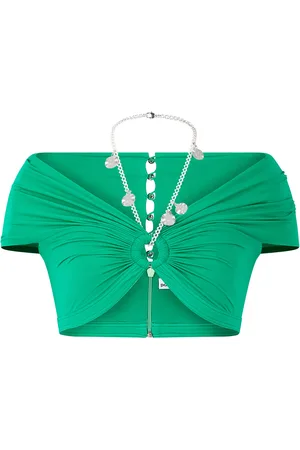 Paco rabanne Keyhole Bustier Crop Top - - FR 34 - Moda Operandi