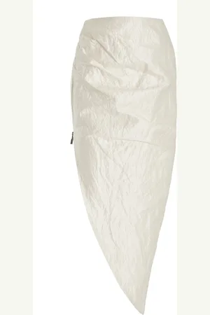 MATICEVSKI Cologne Asymmetric Metallic Ramie-Blend Midi Skirt - - AU 16 - Moda Operandi