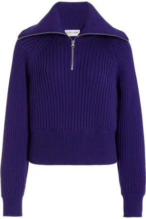 High Chester Ribbed-Knit Cotton-Blend Sweater - - XS - Moda Operandi