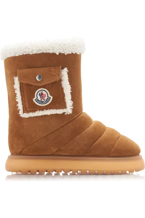 Moncler Gaia Pocket-Detailed Suede Ankle Boots - - IT 36 - Moda Operandi