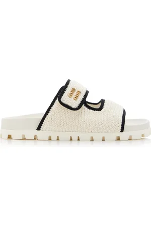 Miu Miu Crocheted Sandals - - IT 37 - Moda Operandi