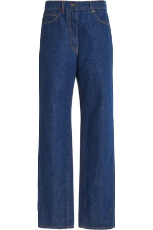 The Row Borjis Selvedge High-Rise Straight-Leg Jeans - - US 4 - Moda Operandi