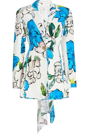 AJE Impressionist Tie-Back Linen-Blend Jacket - - AU 6 - Moda Operandi