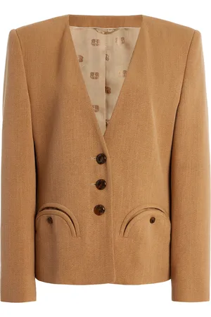Blazé Milano Khayam Lovat Silk-Blend Blazer - - 1 - Moda Operandi