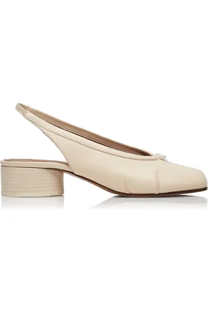 Maison Margiela Tabi Leather Slingback Ballet Pumps - - IT 36 - Moda Operandi