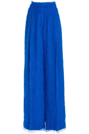 Oscar de la Renta Fringed Fil Coupe Wide-Leg Pants - - US 2 - Moda Operandi