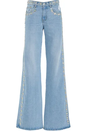 COPERNI Studded Rigid High-Rise Wide-Leg Jeans - - S - Moda Operandi