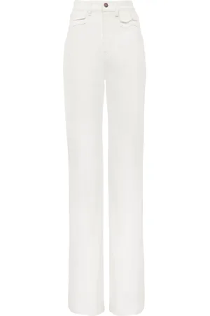 Chloé Rigid Organic Denim Flared Jeans - - FR 38 - Moda Operandi