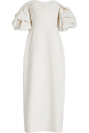 DELPHINE DELAFON Tess Off-The-Shoulder Taffeta Midi Dress - - US 8 - Moda Operandi