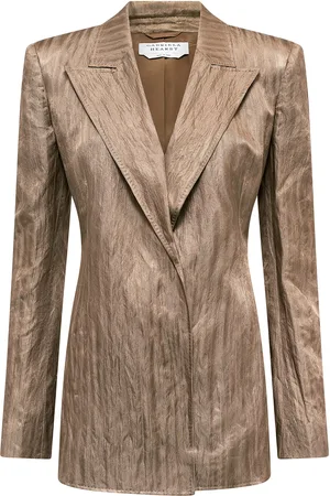 GABRIELA HEARST Mairi Metallic Silk Blazer - - IT 36 - Moda Operandi