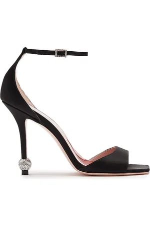 Roger Vivier I Love Vivier Strass-Detail Satin Sandals - - IT 36 - Moda Operandi