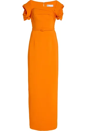Oscar de la Renta Stretch-Cady Column Gown - - US 0 - Moda Operandi