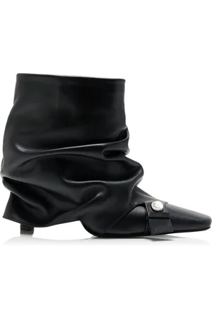 The Attico Juno Leather Ankle Boots - - IT 36 - Moda Operandi