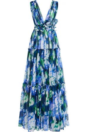 Costarellos Arella Floral Georgette Gown - - FR 36 - Moda Operandi
