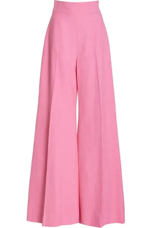 Carolina Herrera High-Rise Cotton-Blend Wide-Leg Pants - - US 4 - Moda Operandi