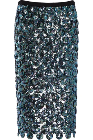 CHRISTOPHER ESBER Photon Sequined Crochet-Cotton Midi Skirt - - S - Moda Operandi