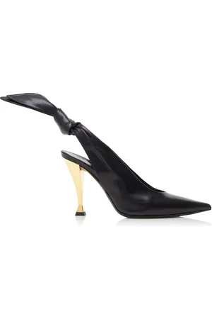 Givenchy Beauw Knotted Leather Slingback Pumps - - IT 37 - Moda Operandi