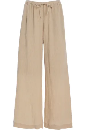 By Malene Birger Clorella Ramie-Cotton Wide-Leg Pants - - EU 36 - Moda Operandi