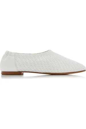 Simkhai Eden Woven Vegan-Leather Ballet Flats - - IT 36 - Moda Operandi
