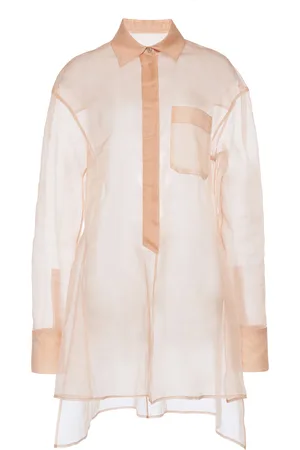 DEL CORE Sheer Silk-Organza Shirt - - IT 38 - Moda Operandi