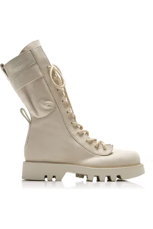 J.W.Anderson Leather Combat Boots - - IT 36 - Moda Operandi