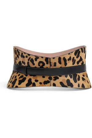 Alaïa Neo Leopard Ponyhair Bustier Belt - - 70 - Moda Operandi