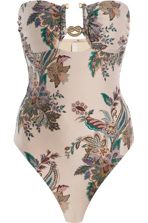 ZIMMERMANN Rhiannon Hardware-Detailed Strapless One-Piece Swimsuit - - 0 - Moda Operandi