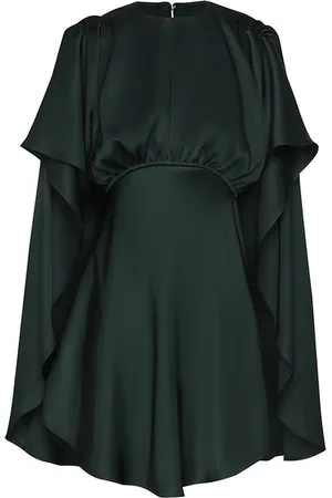 ZIMMERMANN Eden Draped Satin Mini Dress - - 0 - Moda Operandi
