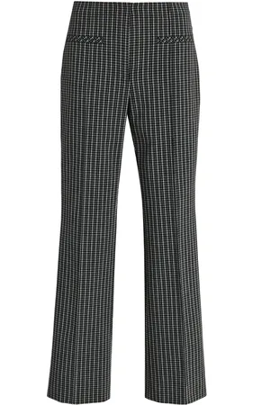 Proenza Schouler Isadora Stretch-Suiting Straight-Leg Pants - - US 2 - Moda Operandi