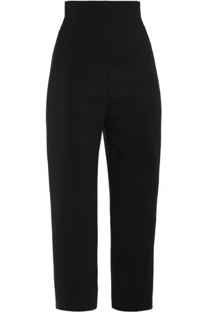 Carolina Herrera High-Waist Stretch-Wool Capri Pants - - US 10 - Moda Operandi