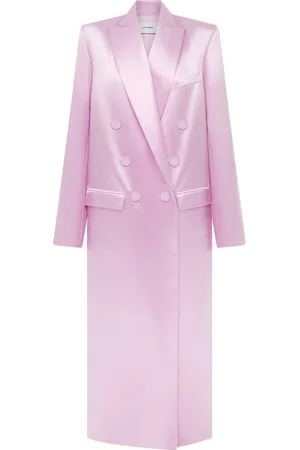 ALEX PERRY Oversized Duchess Satin Coat - - S - Moda Operandi