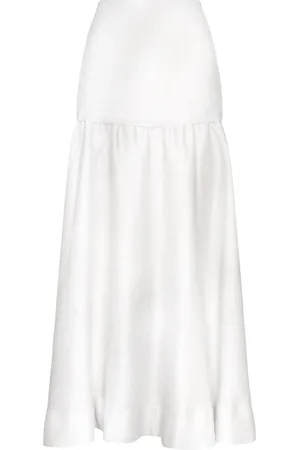 Andres Otalora Nuestro Tesoro Drop-Waist Linen Maxi Skirt - - US 2 - Moda Operandi