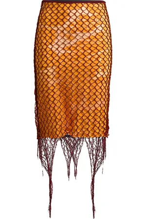 Etro Knit-Overlay Midi Skirt - - IT 38 - Moda Operandi