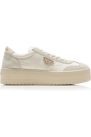 Prada Downtown Platform Suede Sneakers - - IT 37 - Moda Operandi