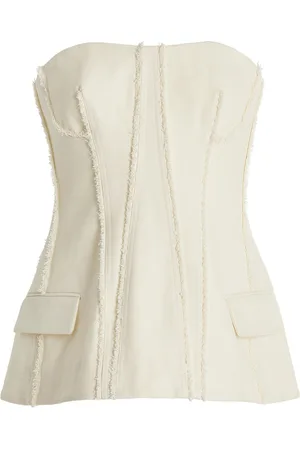 Simkhai Lupita Fringed Bustier Top - - US 0 - Moda Operandi
