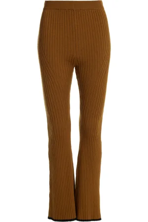 Matthew Bruch Cotton-Blend Ribed-Knit Flared Pants - - XS - Moda Operandi