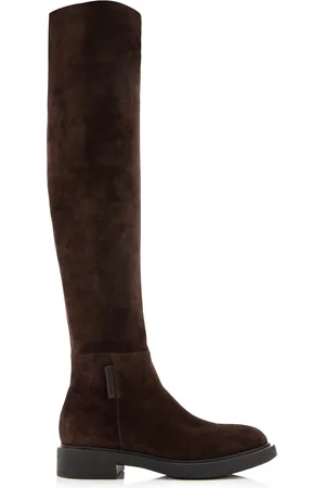 Gianvito Rossi Lexington Suede Over-The-Knee Boots - - IT 37.5 - Moda Operandi